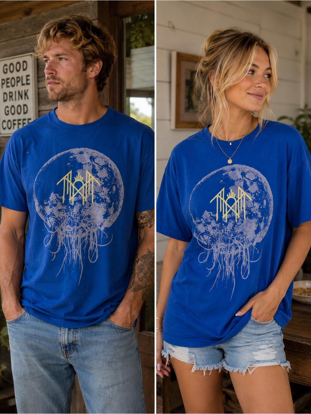 VTG Sleep Token “Take me Back To Eden” album cover Blue Shirt size M 100 cotton